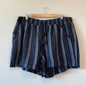 Briggs Black and White Stripped Shorts